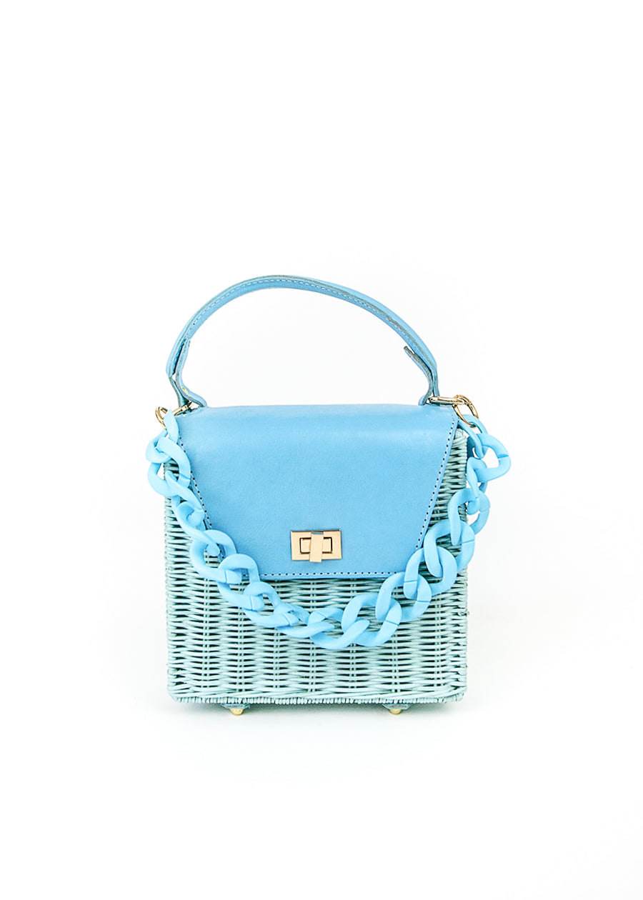 Evelyn Handle & Crossbody Blue