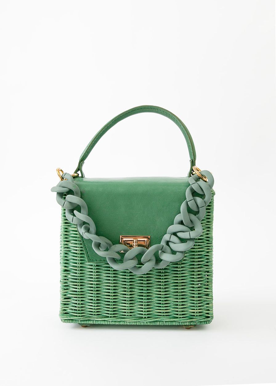 Evelyn Handle & Crossbody - Ultramarine Green