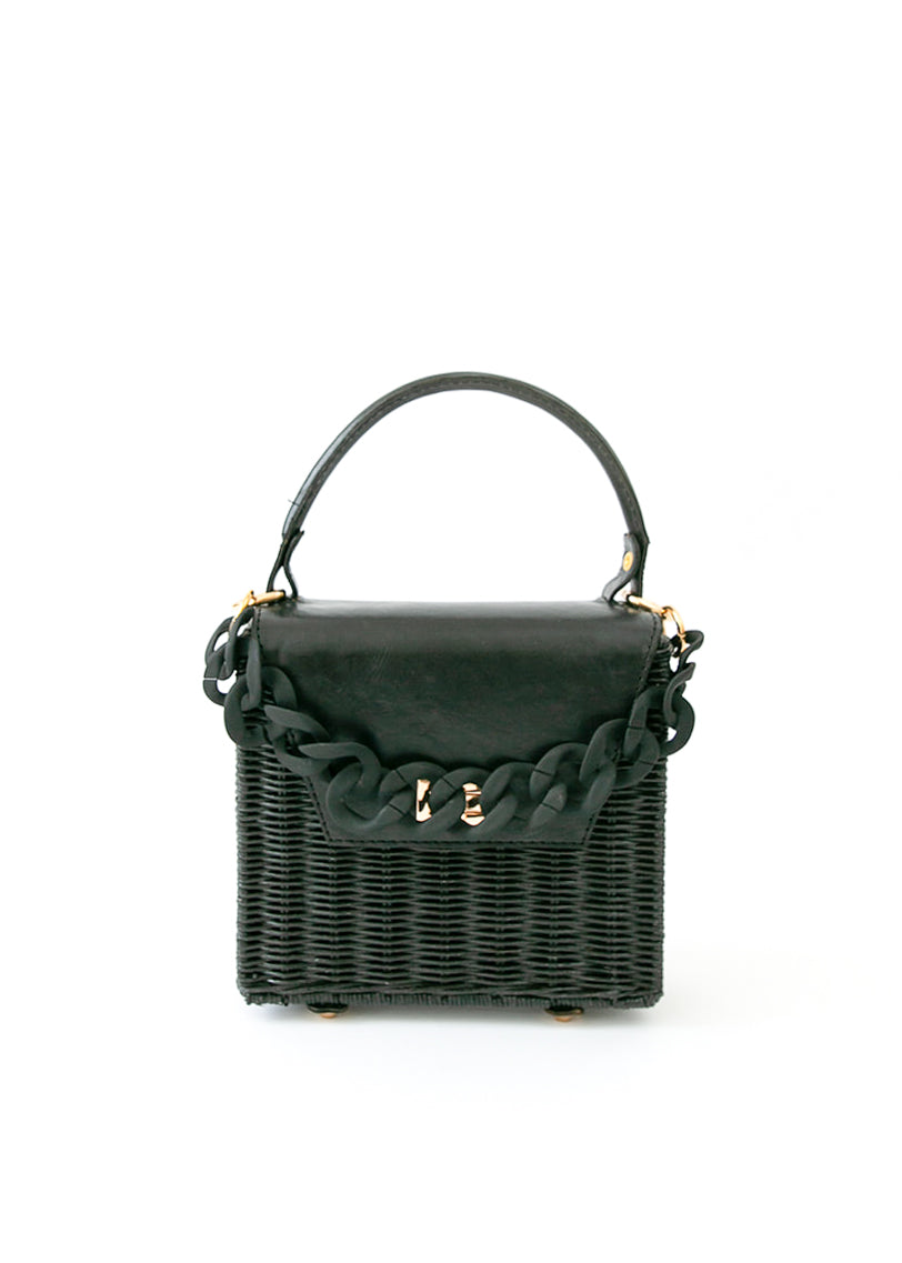 Evelyn Handle & Crossbody Black