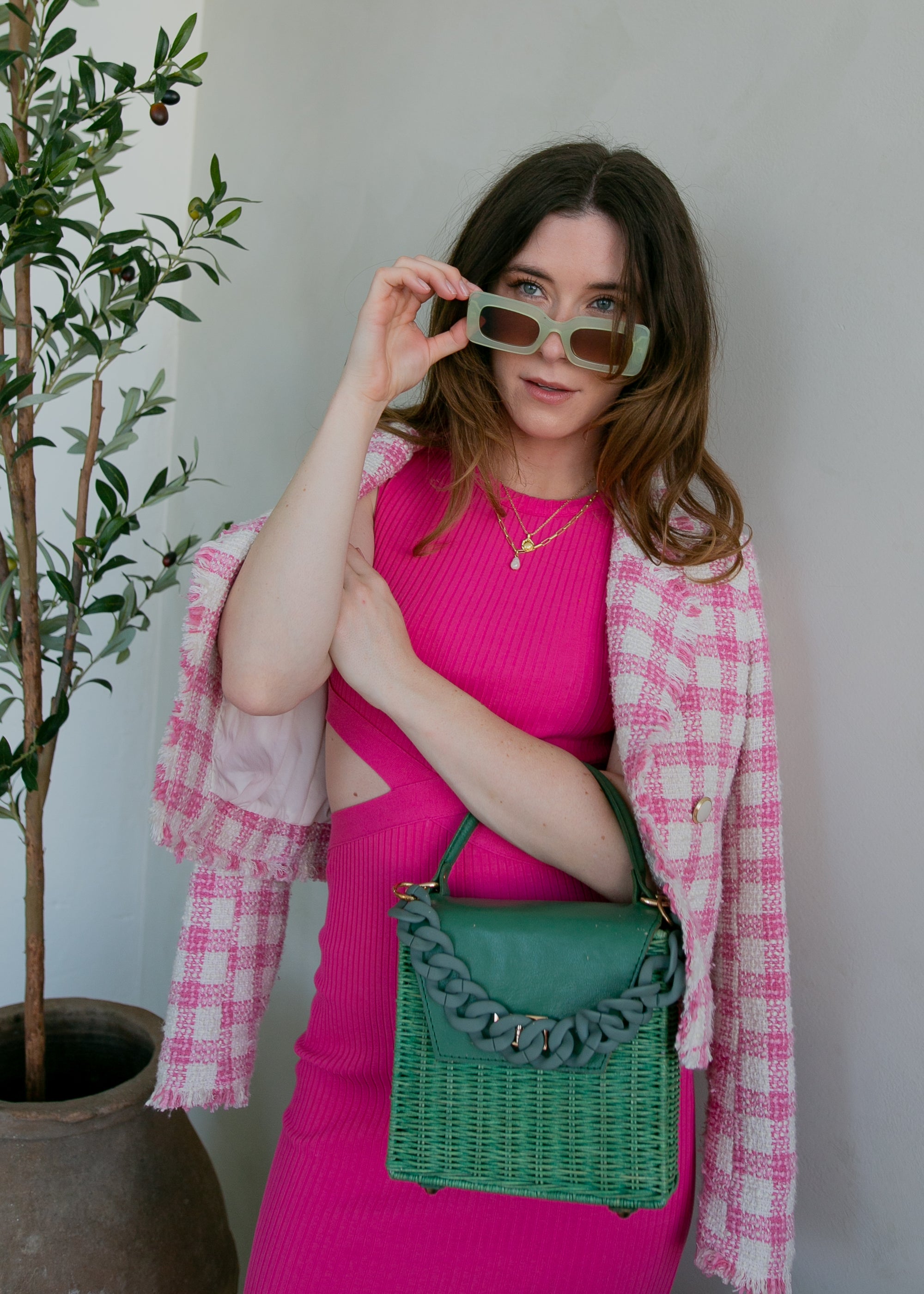 Evelyn Handle & Crossbody - Ultramarine Green
